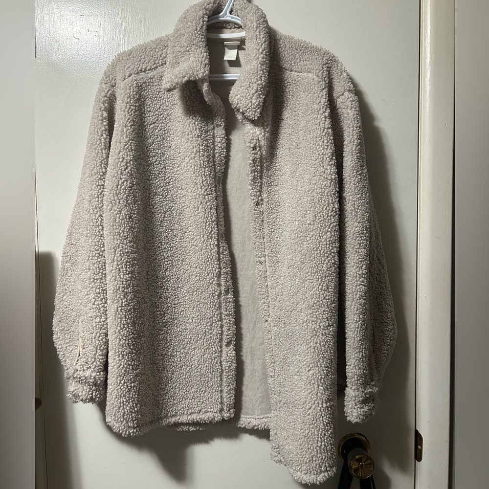 H&M Sherpa Shacket